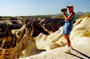 Tippi videotaping in Cappadocia